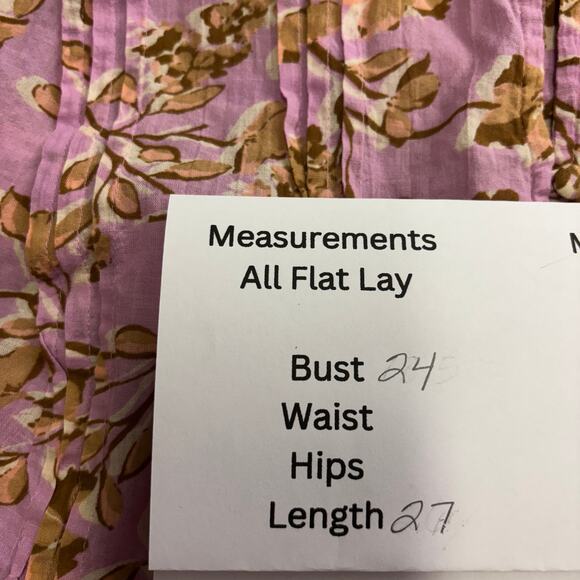 J.Jill Printed A-line pintucked Top Blouse Boho Cottagecore Shabby Chic Trendy - Picture 12 of 14